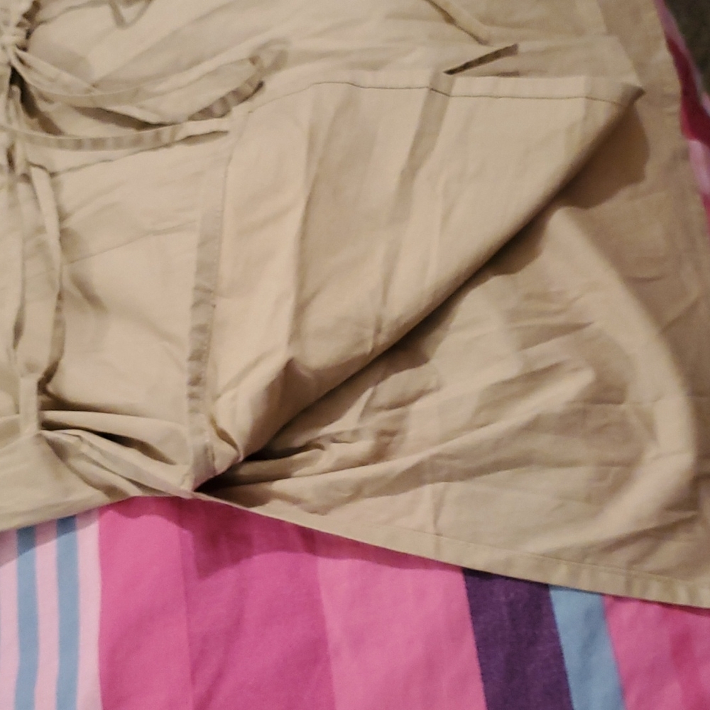 🍹10 for$20 ALC Stretch Beige 3/4 sleeve shirt with back draw string - Picture 5 of 9